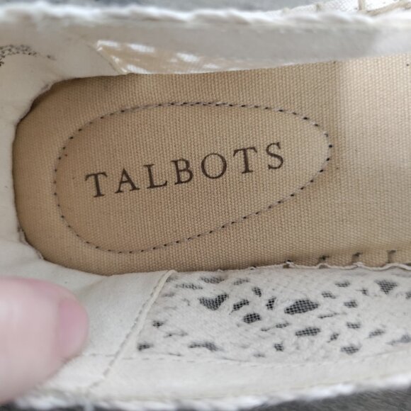 Talbots IZZY ESPADRILLE FLATS - FLORAL CROCHET Woman's Sz 6.5 - Picture 6 of 8